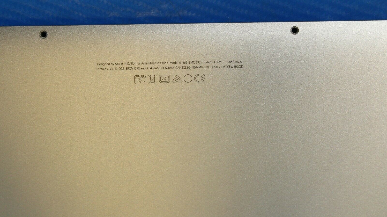 MacBook Air A1466 MJVE2LL/A Early 2015 13