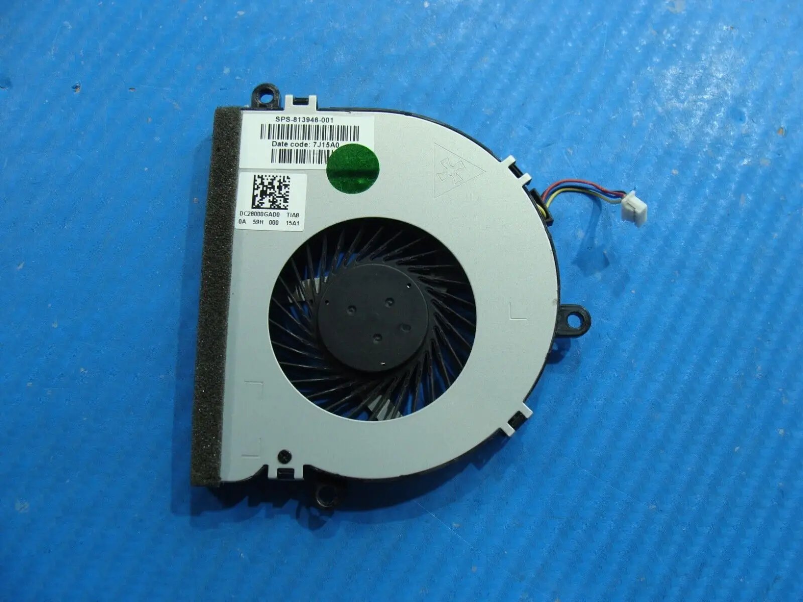 HP Notebook 15.6” 15-bs191od OEM Laptop CPU Cooling Fan 813946-001 DC28000GAD0