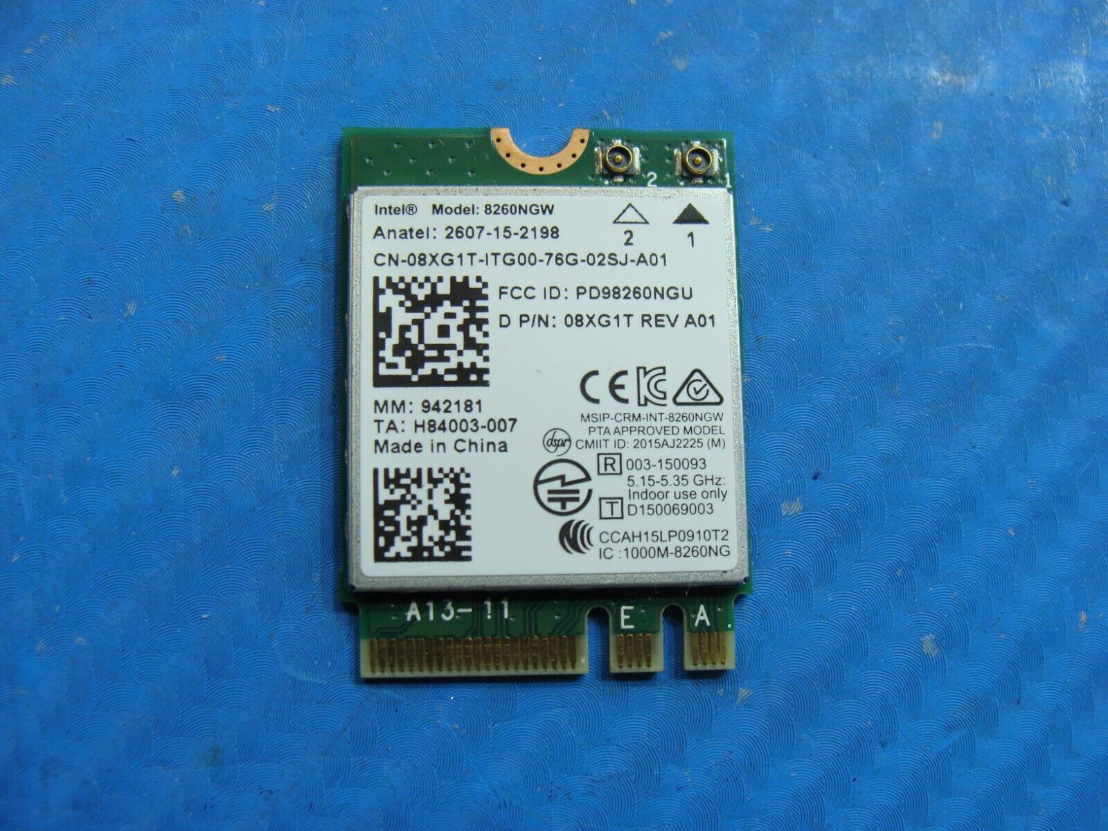 Dell Latitude E7470 14 Genuine Wireless WiFi Card 8XG1T 8260NGW