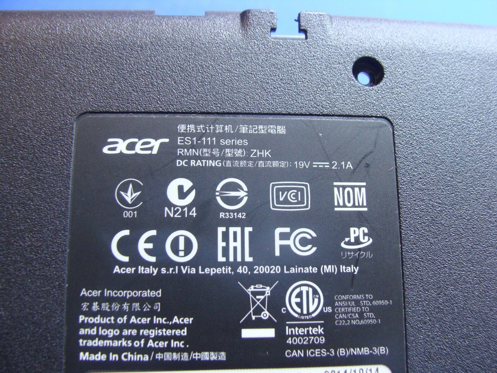 Acer Aspire ES1-111M-C40S 11.6