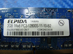 MacBook Pro A1278 Elpida 2GB PC3-12800S SO-DIMM Memory RAM EBJ20UF8BDU0-GN-F - Laptop Parts - Buy Authentic Computer Parts - Top Seller Ebay