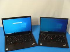 Lot of 2 GR8 Lenovo ThinkPad T490s + X1 Carbon Powerful Grade A Everything Works