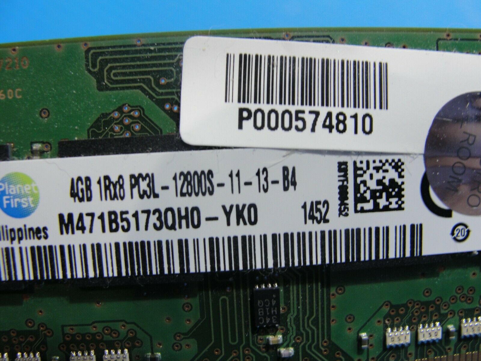 Toshiba P55W-C Samsung 4GB PC3L-12800S SO-DIMM Memory RAM M471B5173QH0-YK0 - Laptop Parts - Buy Authentic Computer Parts - Top Seller Ebay