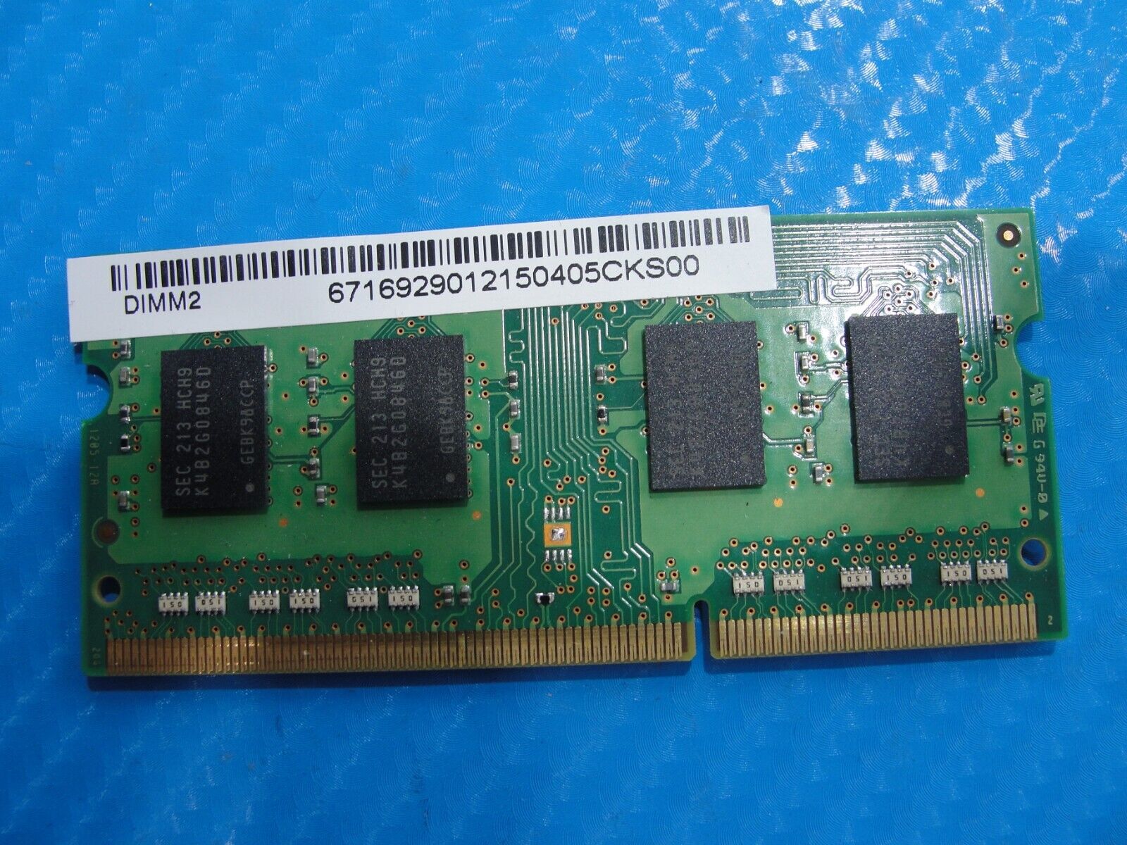 Sony VPCEG37FM So-Dimm Samsung 2Gb Memory pc3-10600s-09-11-b2 m471b5773chs-ch9 