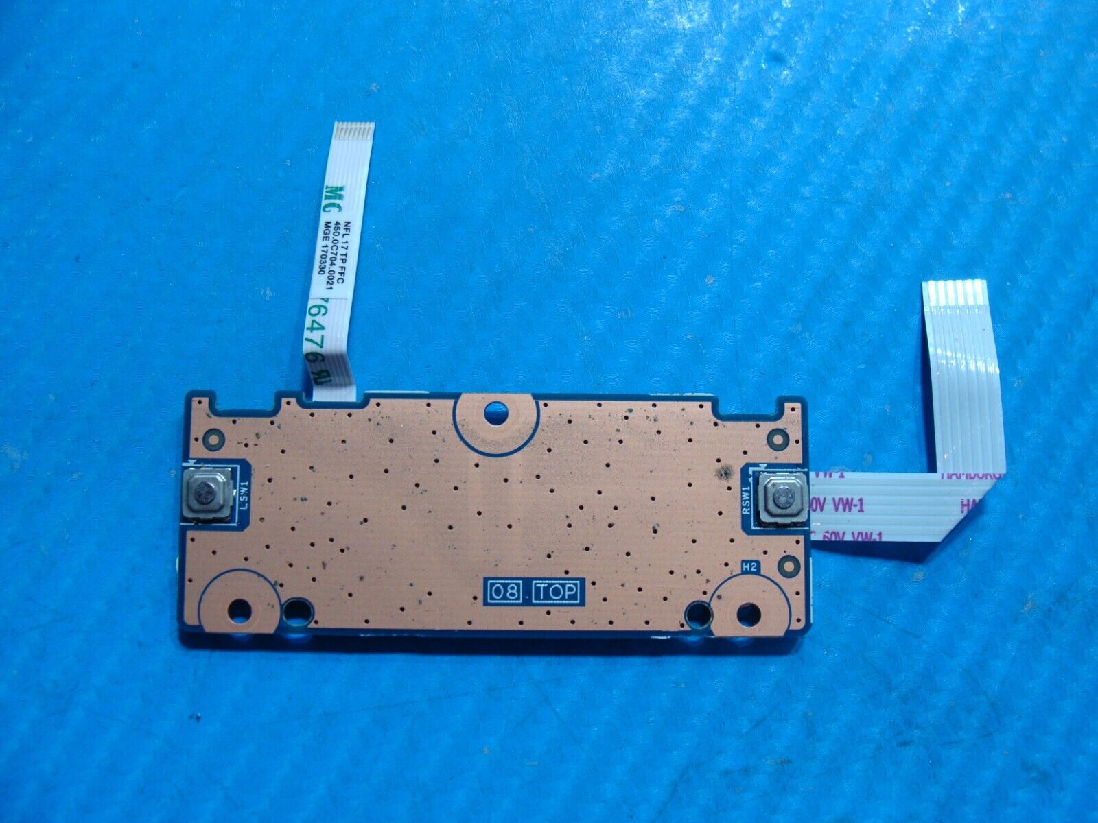 HP 17.3” 17-bs020nr OEM Touchpad Mouse Button Board w/Cable 450.0C704.0021