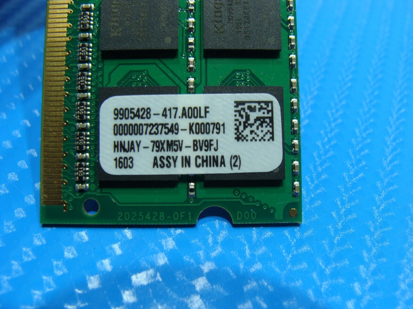 Dell E7450 So-Dimm Kingston 8GB Memory RAM 9905428-417.A00LF KTD-L3CL/8G