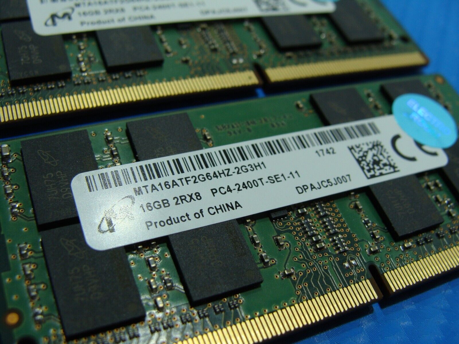 Dell 7520 So-Dimm Micron 64GB (4x16GB) Memory RAM PC4-2400T MTA16ATF2G64HZ-2G3H1