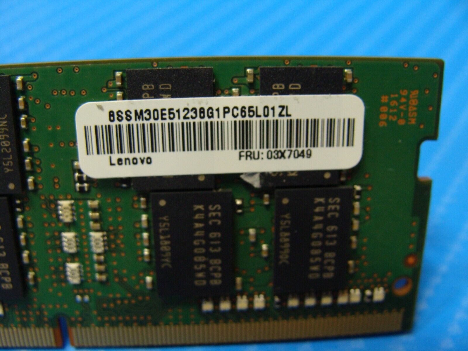 Lenovo X260 Samsung 8GB 2Rx8 PC4-2133P Memory RAM SO-DIMM M471A1G43DB0-CPB