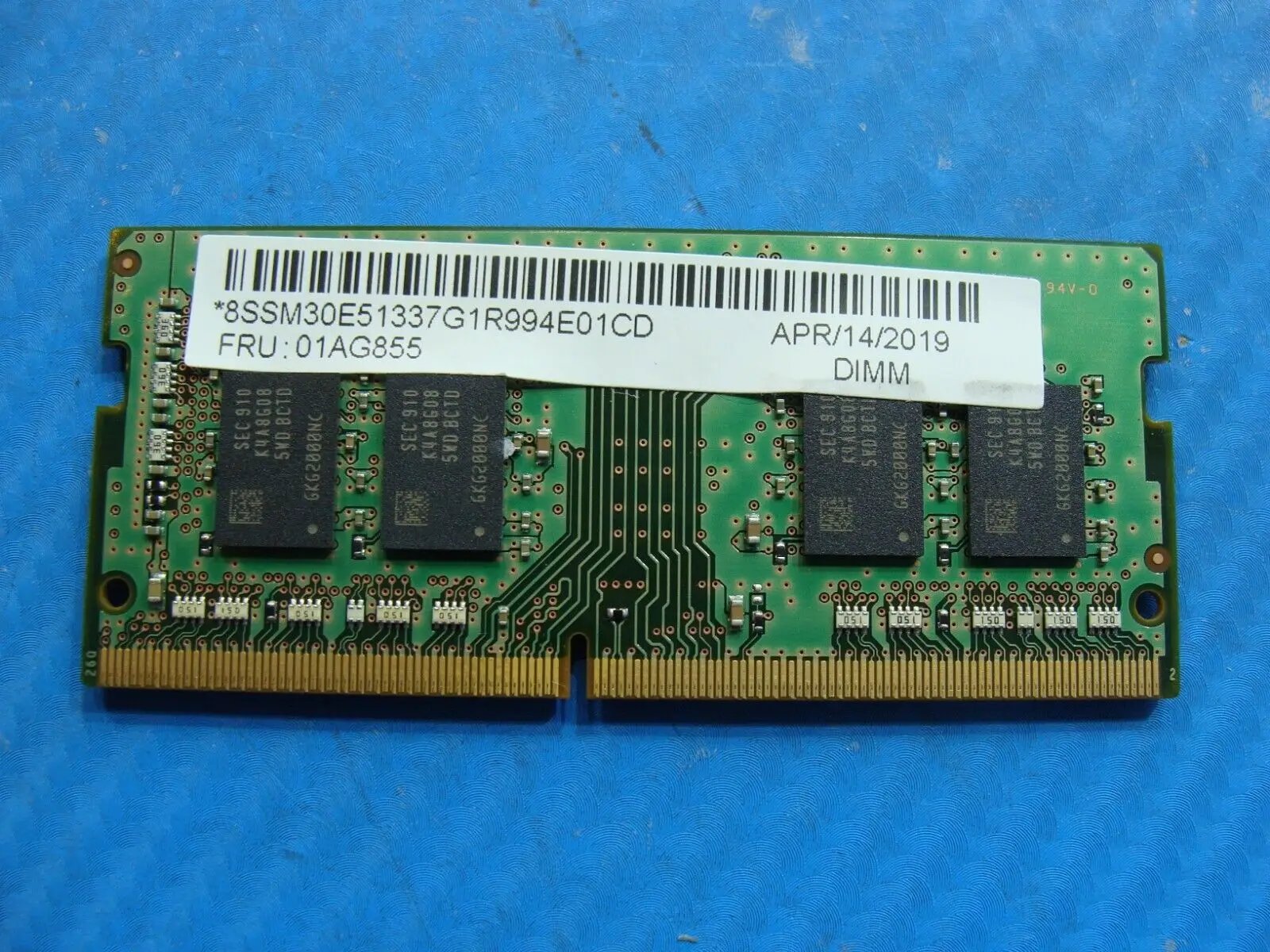 Lenovo L380 So-Dimm Samsung 8GB 1Rx8 Memory RAM PC4-2666V M471A1K43DB1-CTD