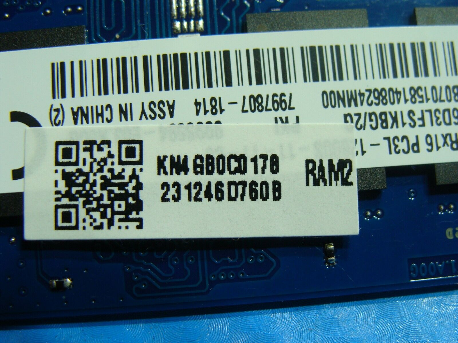 Acer E5-576-392H SO-DIMM Kingston 2GB Memory RAM PC3L-12800S ACR16D3LFS1KBG/2G Kingston