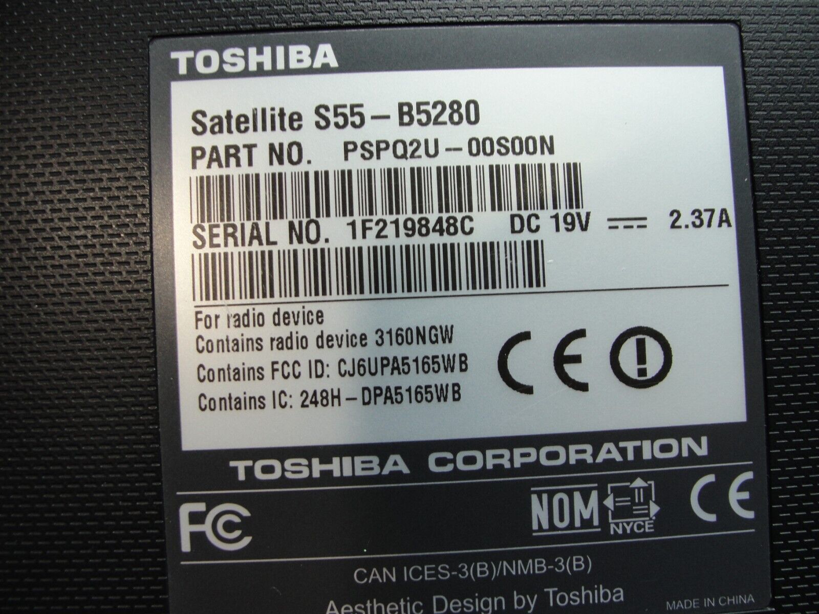 Toshiba Satellite 15.6