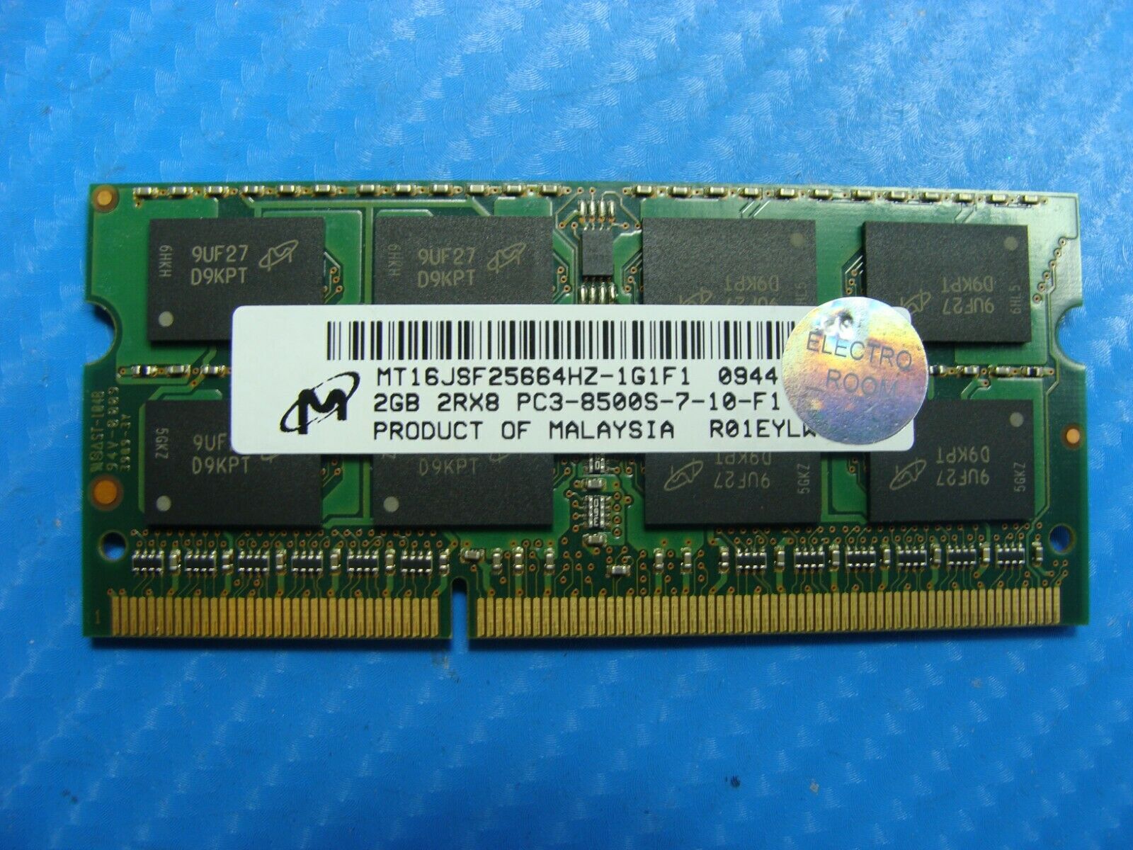 MacBook Pro A1278 Micron 2GB PC3-8500S SO-DIMM Memory RAM MT16JSF25664HZ-1G1F1 - Laptop Parts - Buy Authentic Computer Parts - Top Seller Ebay