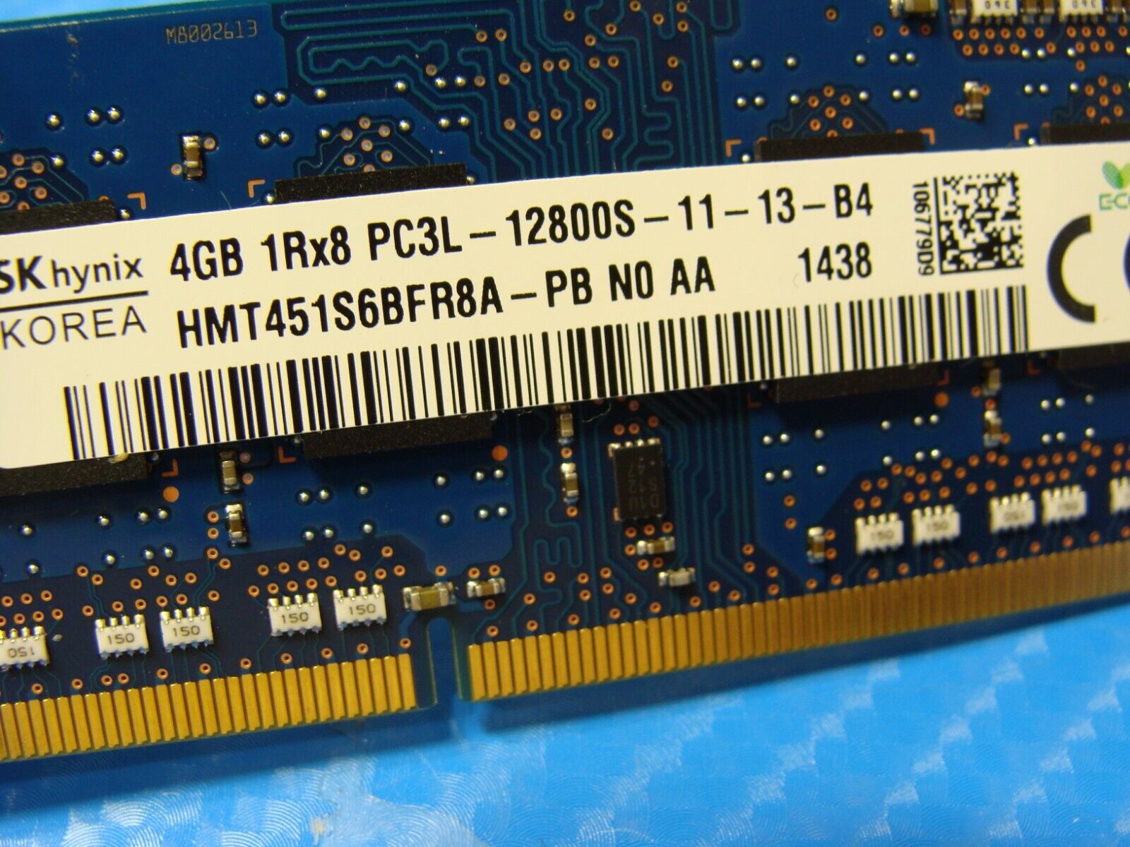 Dell 3148 So-Dimm SK Hynix 4GB 1Rx8 Memory Ram PC3L-12800S HMT451S6BFR8A-PB