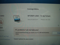 MIGHTY TOUCH FHD HP Envy 15 x360 i7-8550U 1.8GHZ 4GB 1TB SSD STYLUS REMOTE BAG