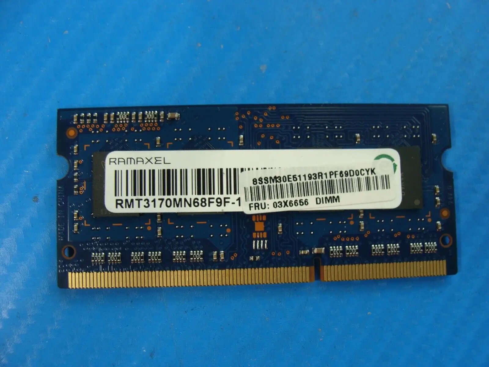 Lenovo E560 RAMAXEL 4GB PC3L-12800S Memory RAM RMT3170MN68F9F-1600