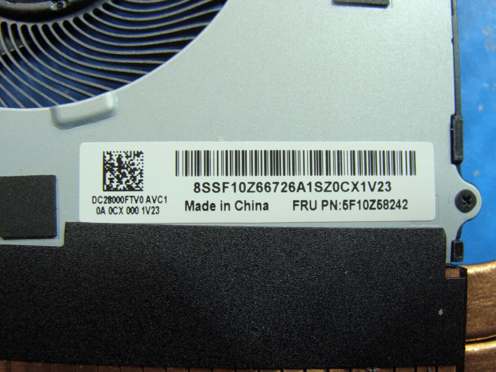 Lenovo ThinkPad 15.6” E15 Gen 2 Cooling Fan w/Heatsink 5F10Z58242 DC28000FTV0