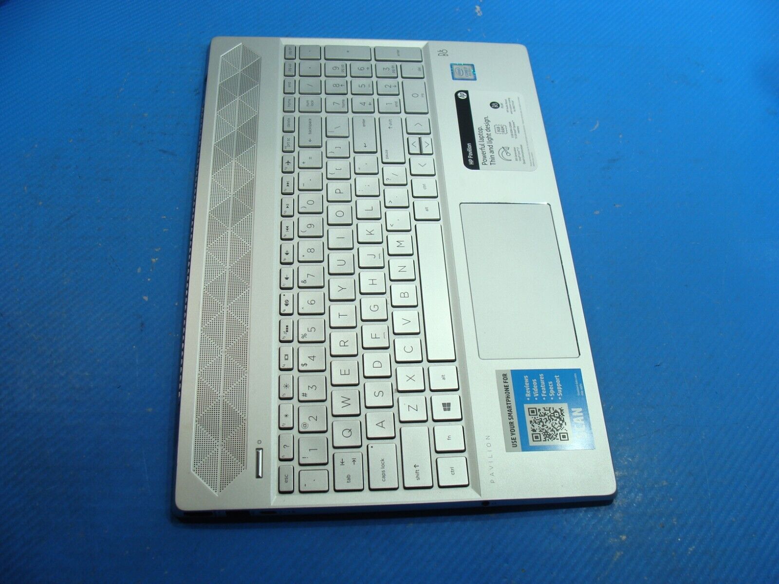 HP Pavilion 15.6” 15-cs0083cl Palmrest w/BL Keyboard TouchPad 54G7BTATP00 Grd A