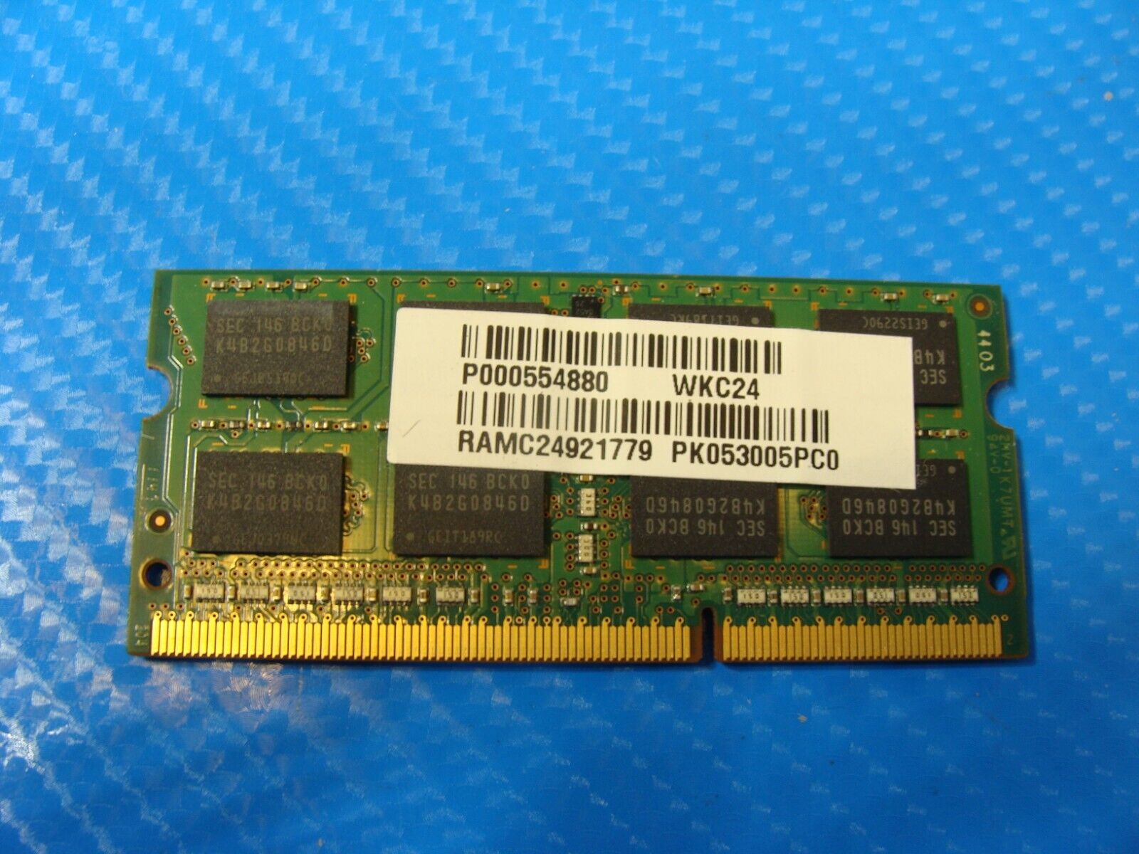 Toshiba P855 Samsung 4GB 2Rx8 Memory Ram PC3-12800S M471B5273DH0-CK0