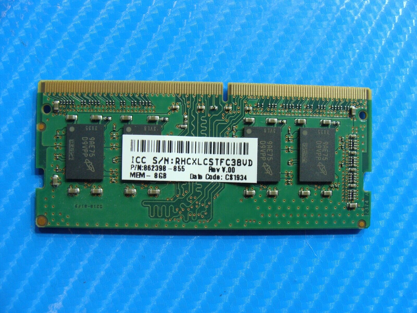 HP 17-by1033dx So-Dimm Micron 8GB 1Rx8 Memory RAM PC4-2666V MTA8ATF1G64HZ-2G6E1