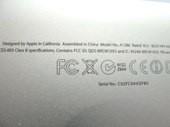 MacBook Pro 15" A1286 MC721LL/A OEM Bottom Case Silver 922-9043 - Laptop Parts - Buy Authentic Computer Parts - Top Seller Ebay