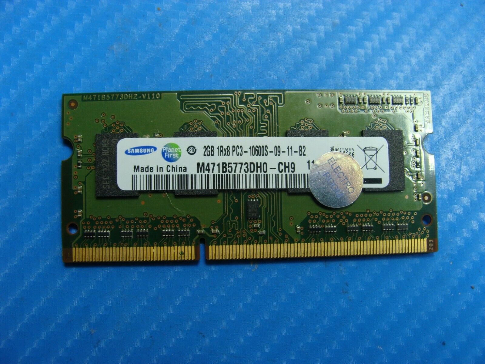 Toshiba L745-S4210 Samsung 2GB PC3-10600S SO-DIMM Memory RAM M471B5773DH0-CH9 - Laptop Parts - Buy Authentic Computer Parts - Top Seller Ebay