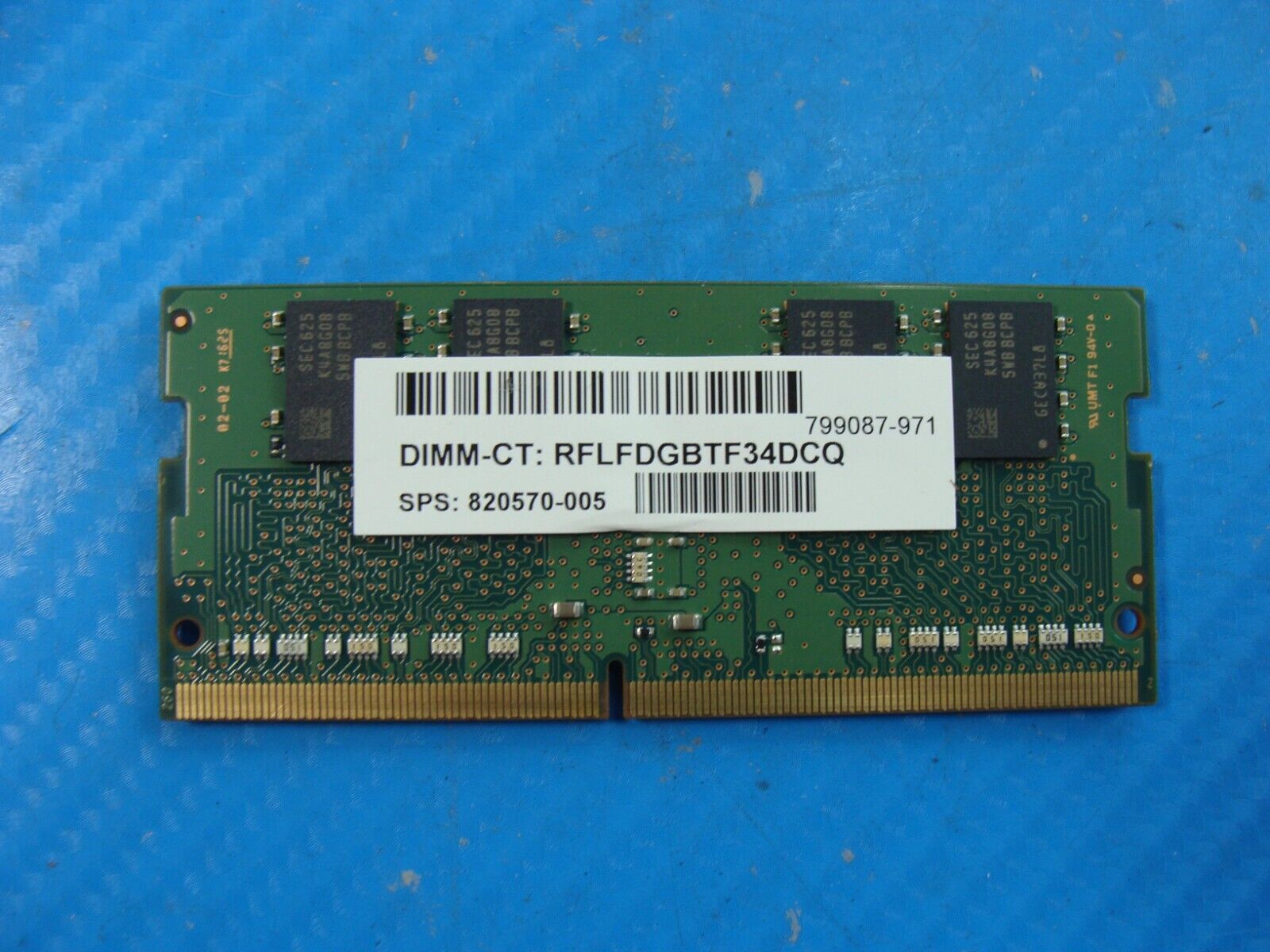 HP  m3-u003dx Samsung 8GB 1Rx8 PC4-2133P Memory RAM SO-DIMM M471A1K43BB0-CPB