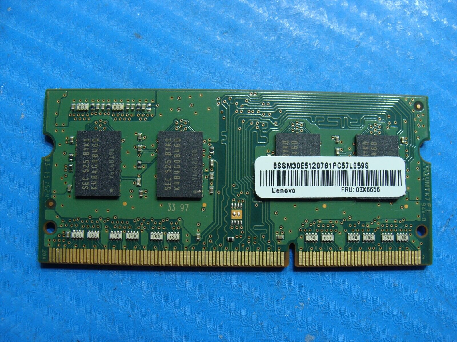 Lenovo T450 So-Dimm Samsung 4Gb Memory Ram PC3L-12800S M471B5173DB0-YK0