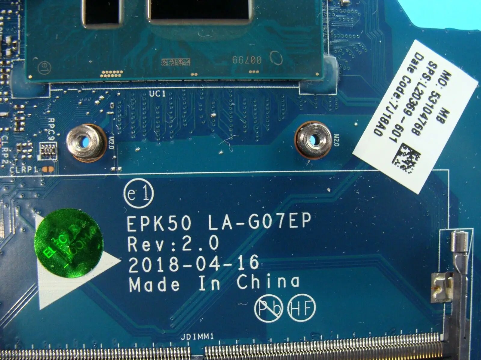 HP 15-da0002dx 15.6