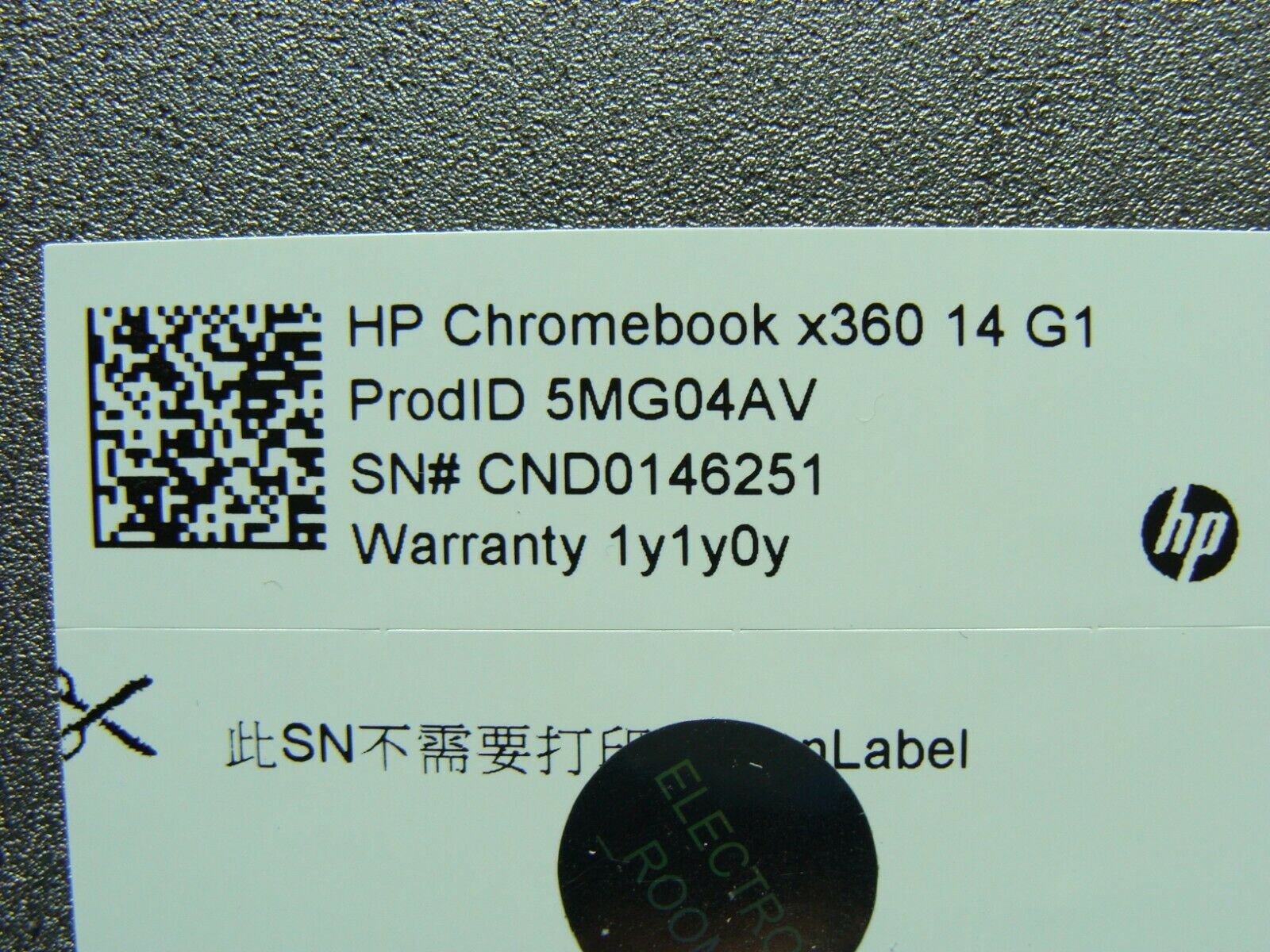 HP Chromebook x360 14 G1 14