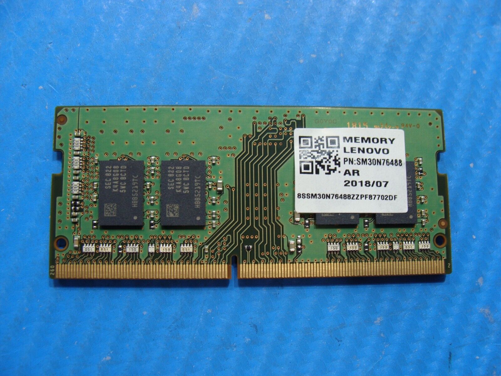 Lenovo Y530-15ICH So-Dimm Samsung 8GB Memory RAM PC4-2666V M471A1K43CB1-CTD