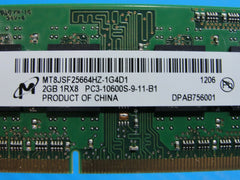 MacBook Pro 13" A1278 2011 MD313LL/A Micron SO-DIMM RAM Memory 2GB PC3-10600S Micron