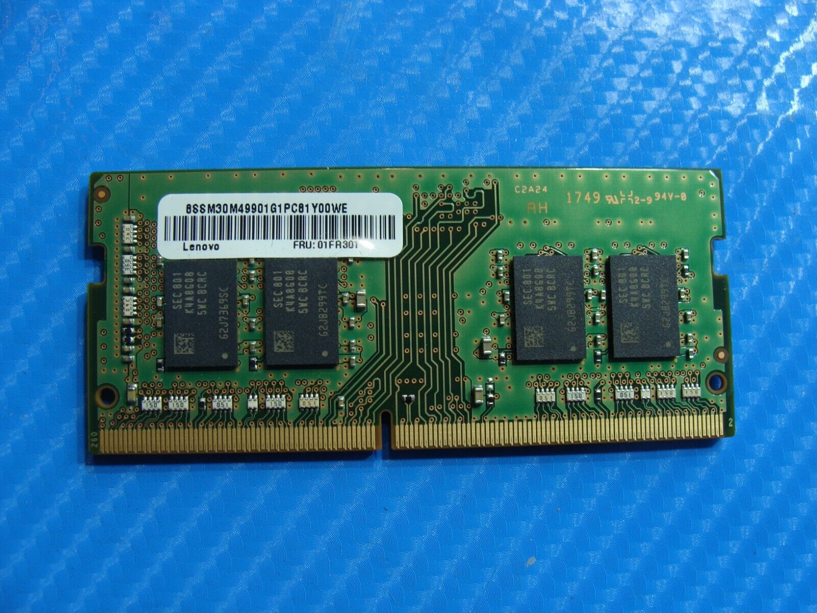 Lenovo x270 Samsung 8GB 1Rx8 PC4-2400T Memory RAM SO-DIMM M471A1K43CB1-CRC