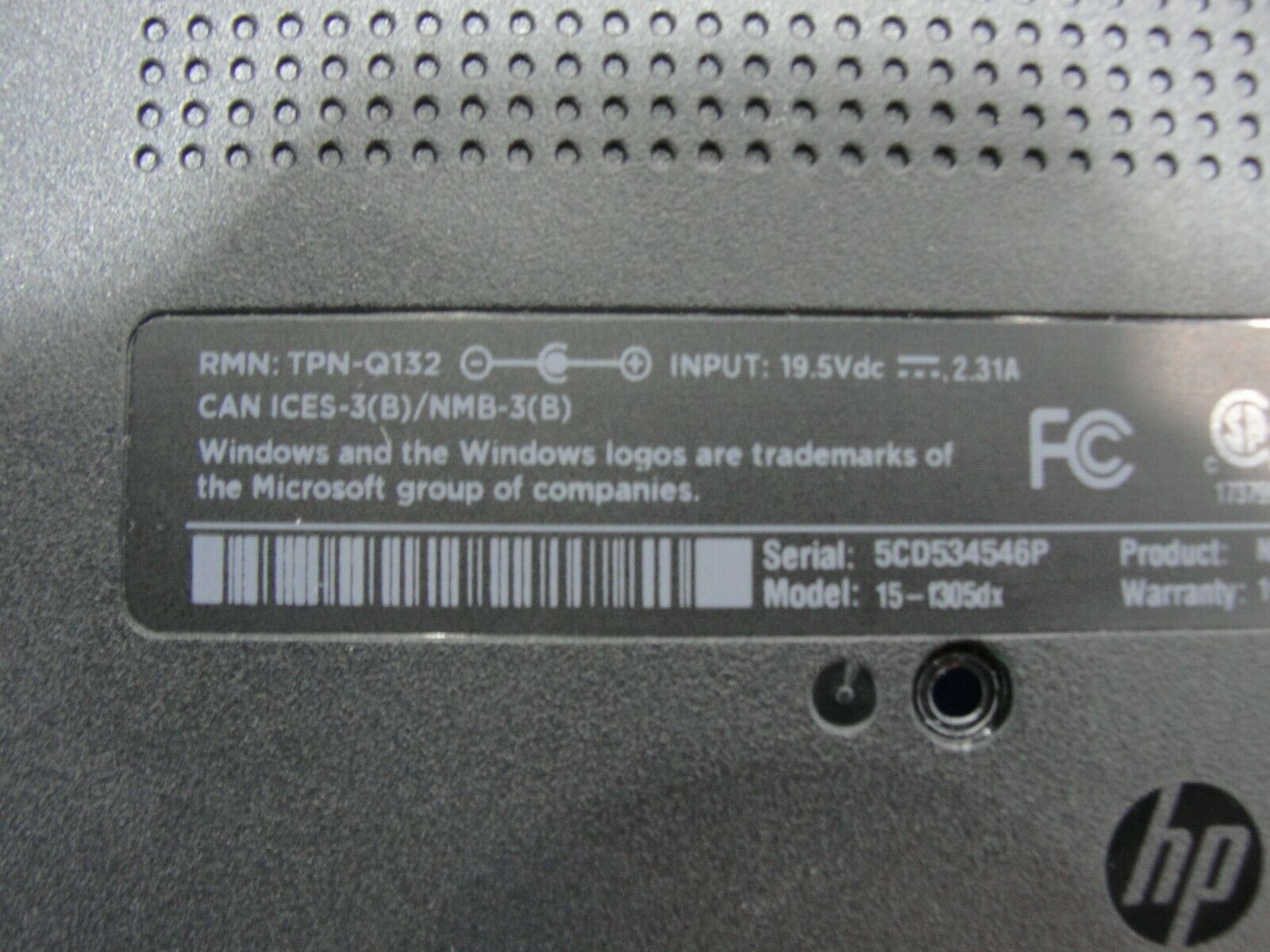 HP 15-f305dx 15.6