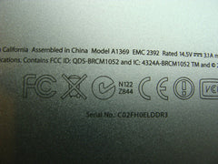 MacBook Air A1369 MC503LL/A MC504LL/A Late 2010 13" Genuine Bottom Case 922-9646 Apple