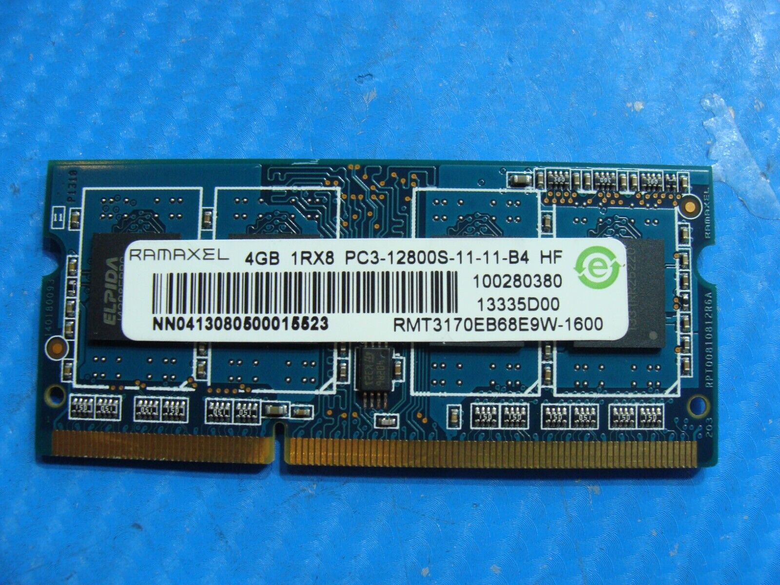 Lenovo T430 Ramaxel 4GB 1Rx8 PC3-12800S Memory RAM SO-DIMM RMT3170EB68E9W-1600