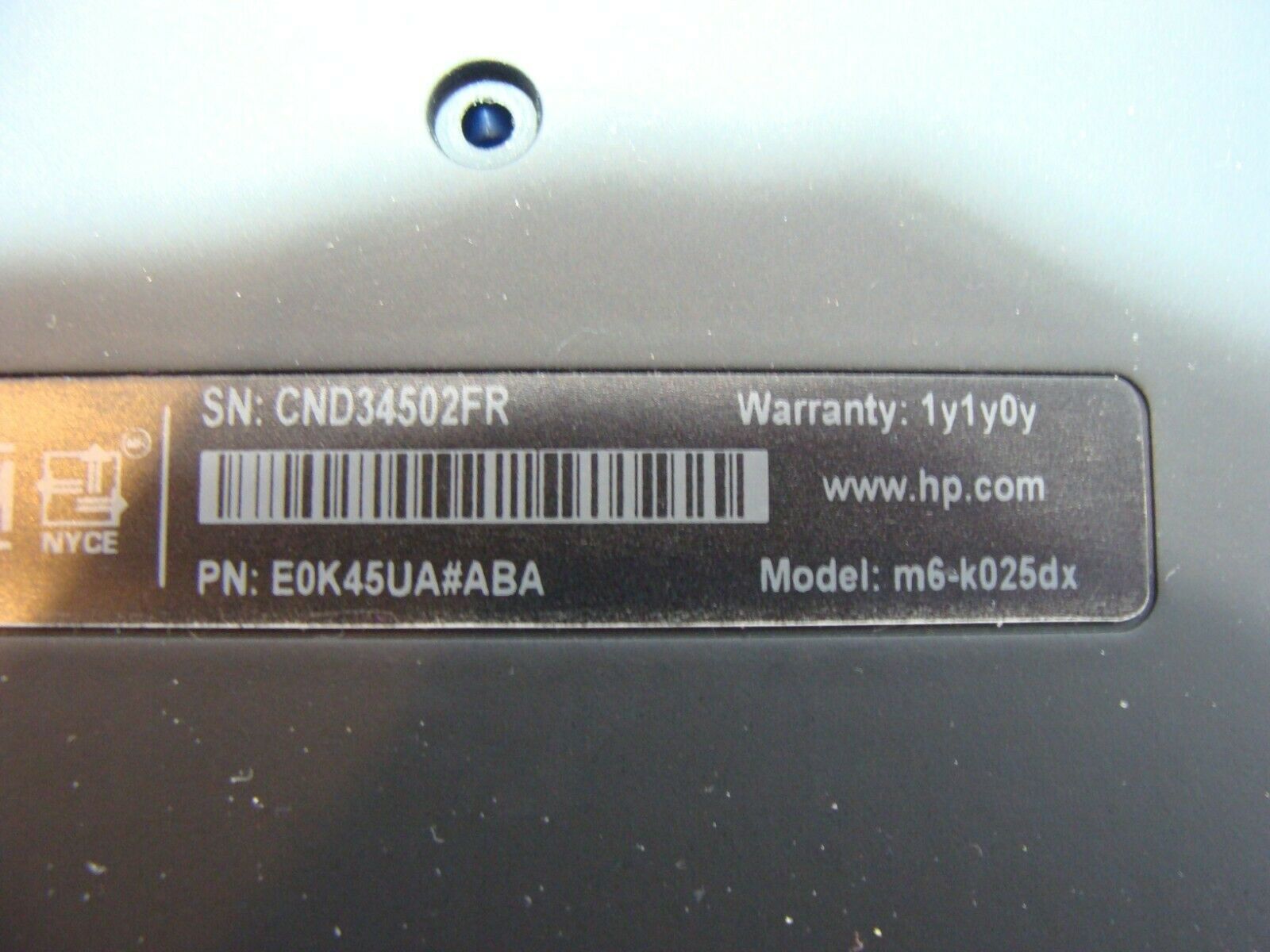 HP ENVY TS m6-k025dx 15.6