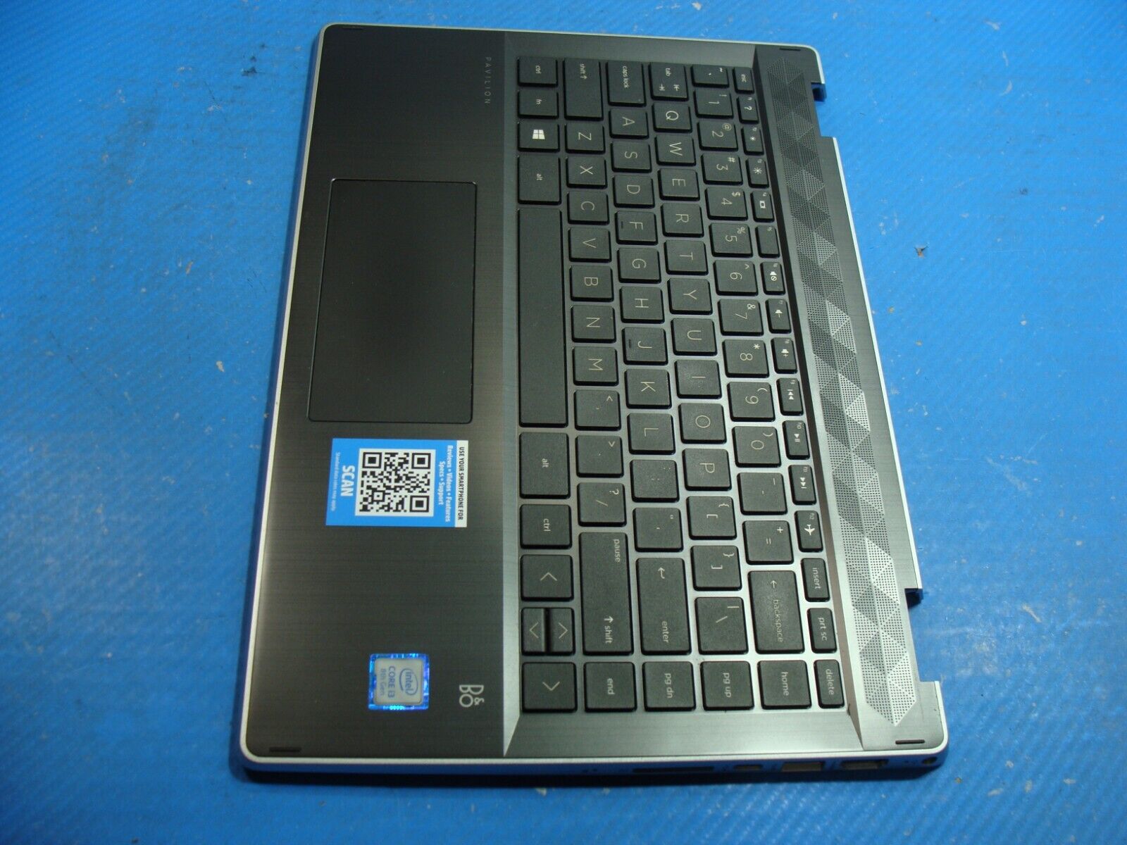 HP Pavilion x360 14m-dh0001dx 14 Palmrest w/Touchpad Keyboard L53796-001