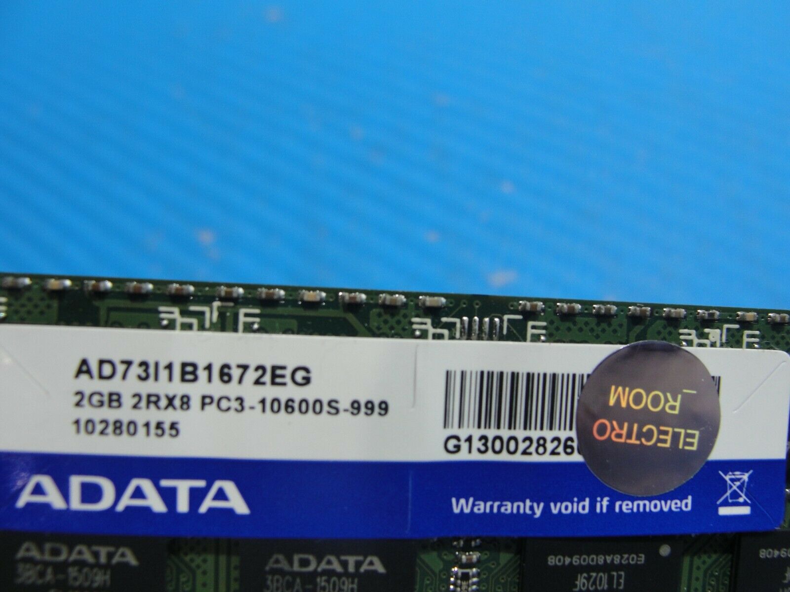 Asus G73JW ADATA 2GB 2RX8 Memory RAM SO-DIMM PC3-10600S AD73I1B1672EG - Laptop Parts - Buy Authentic Computer Parts - Top Seller Ebay