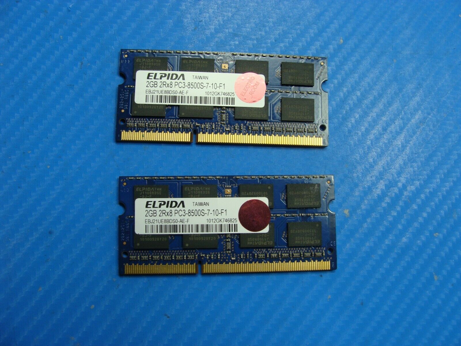 Sony VPCEB23FM Elpida 4GB (2x2GB) PC3-8500S SO-DIMM Memory RAM EBJ21UE8BDS0-AE-F - Laptop Parts - Buy Authentic Computer Parts - Top Seller Ebay