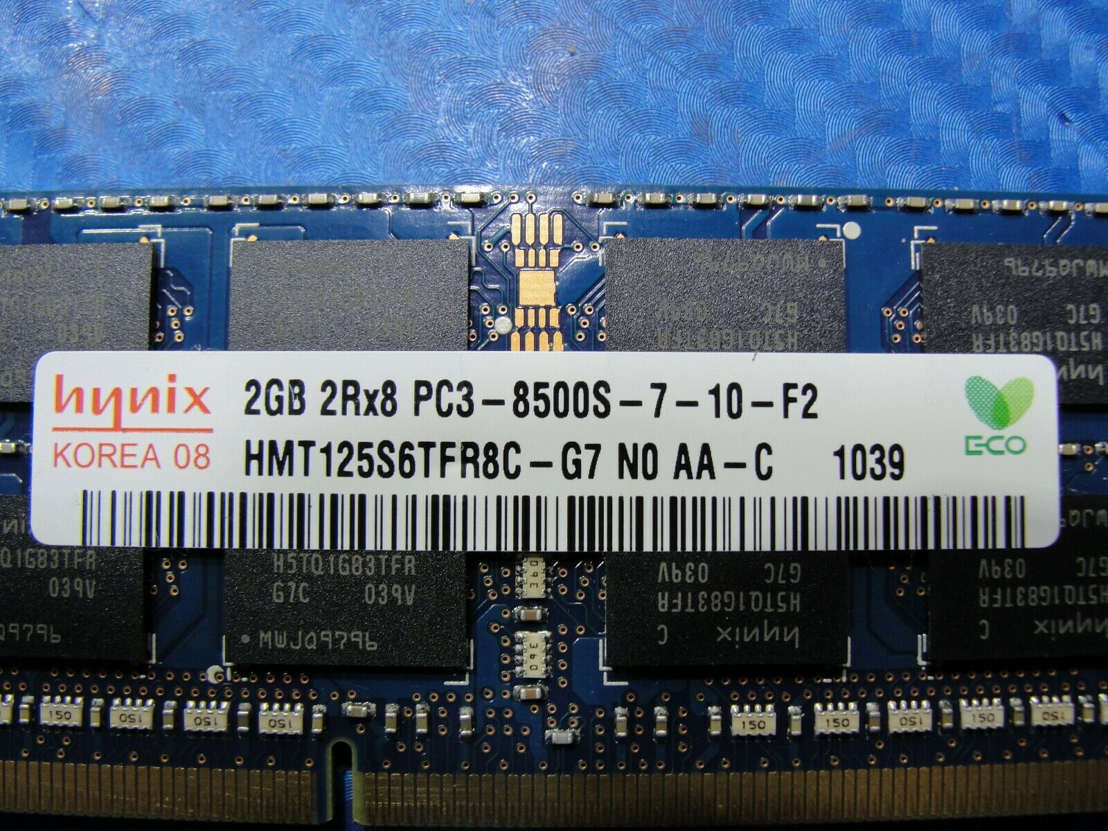 Apple A1297 Hynix 2GB 2Rx8 PC3-8500S SO-DIMM Memory RAM HMT125S6TFR8C-G7 Hynix