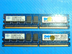 Dell Precision 370 NANYA 2x1GB 1Rx8 PC2-5300E Memory RAM NT1GT72U89D0BY-3C 