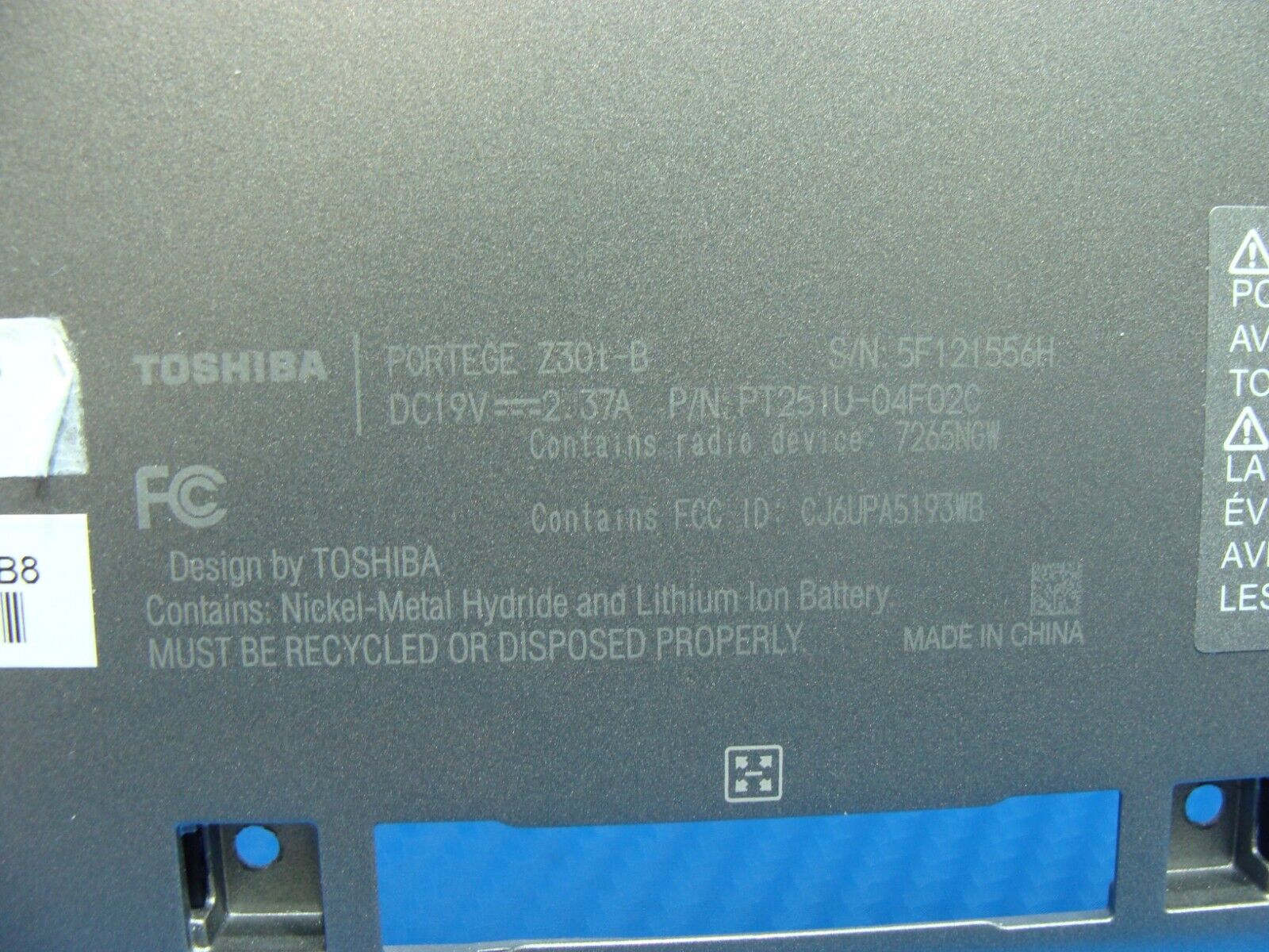 Toshiba Portege 13.3