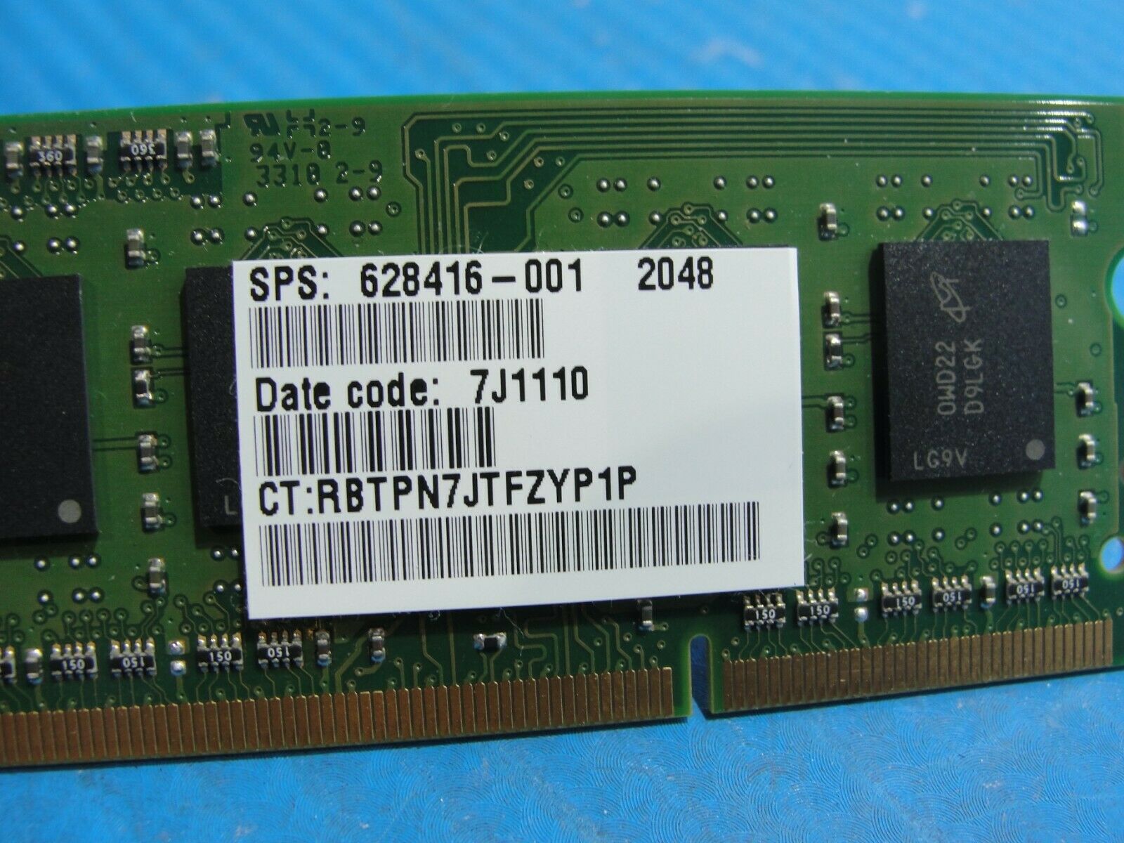 HP 8440p Micron SO-DIMM RAM Memory 2GB PC3-10600S MT8JSF25664HZ-1G4D1 - Laptop Parts - Buy Authentic Computer Parts - Top Seller Ebay