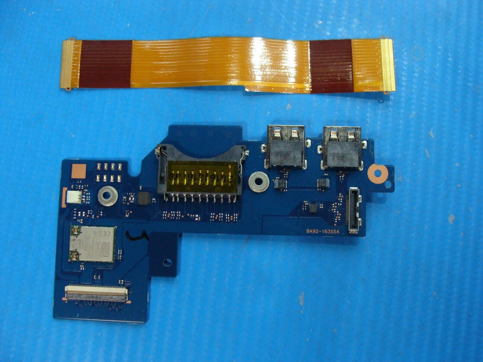 Samsung Notebook 7 Spin NP740U5M-X01US USB Card Reader Board w/Cable BA92-16355A
