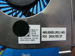 Dell Inspiron 15 3542 15.6" CPU Cooling Fan w/Heatsink 9W0J6 460.00G01.0011