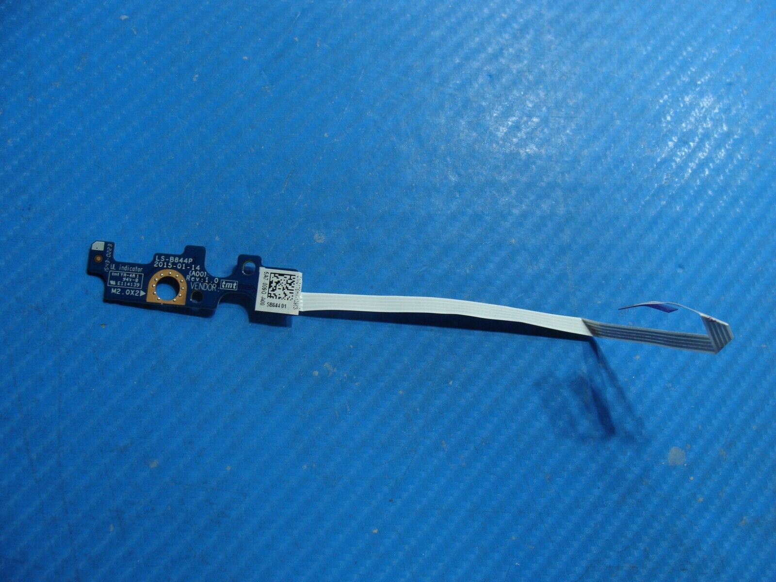 Dell Inspiron 14” 5458 Genuine Laptop Power Button Board w/Cable LS-B844P 176HK