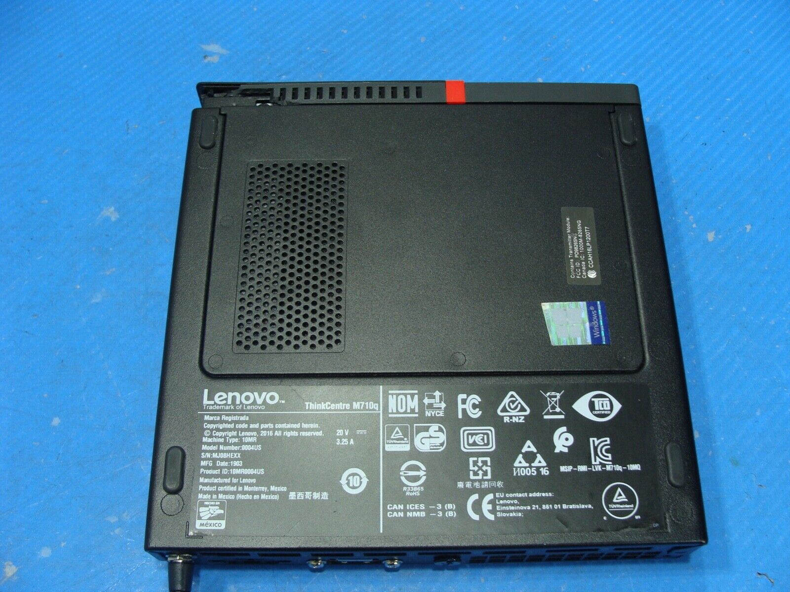 WIFI+BT Lenovo ThinkCentre M710Q MFF i5-7500T 2.70GHz 8GB RAM 256GB SSD Win10P