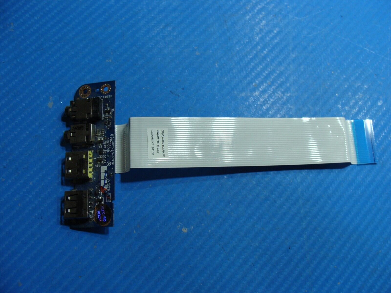 Lenovo IdeaPad 14” Y400 OEM Laptop USB Port Audio Jack Board w/Cable LS-8693P