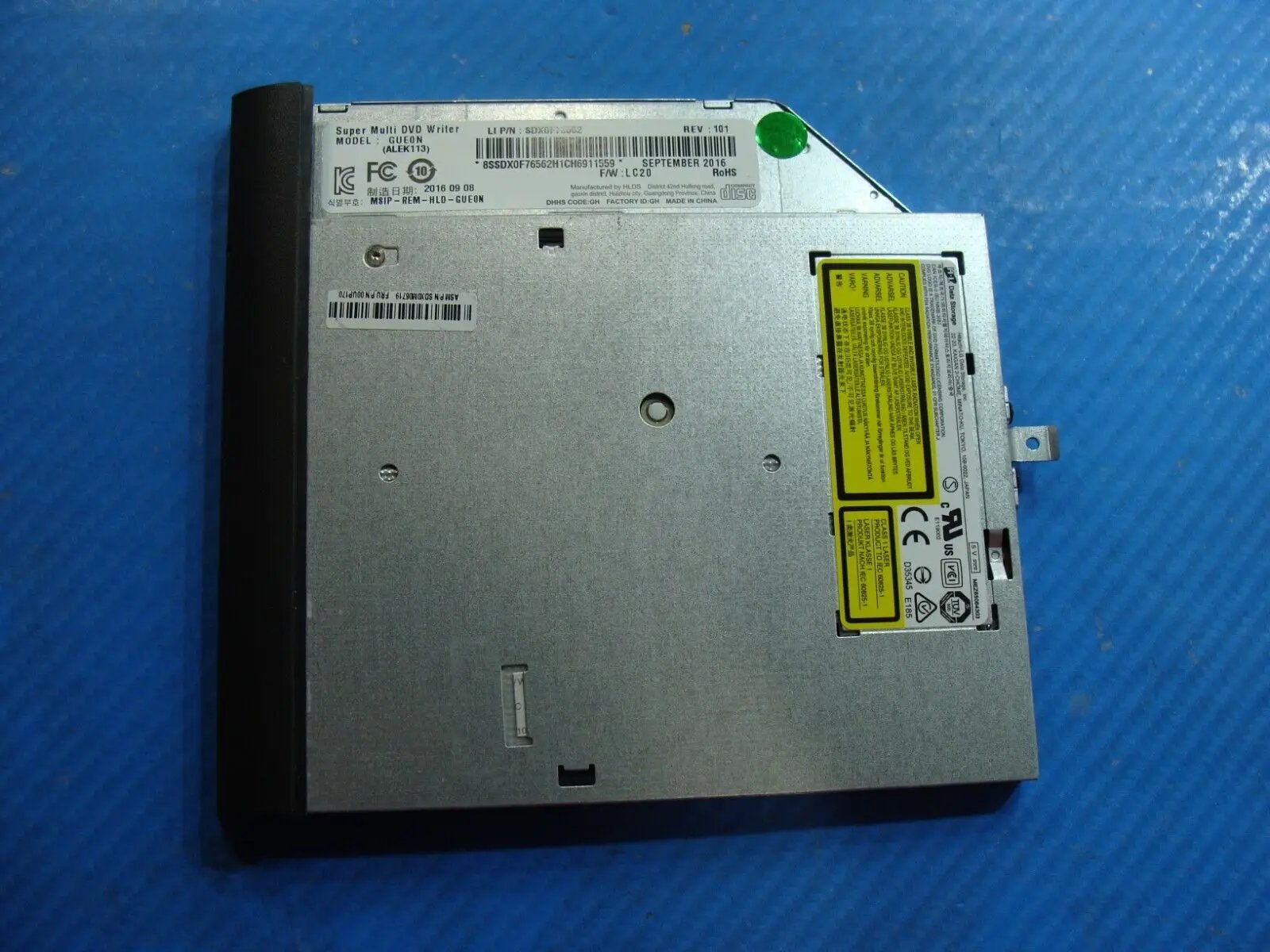 Lenovo ThinkPad 15.6” E560 Super Multi DVD Burner Drive GUE0N SDX0F76562 00UP170