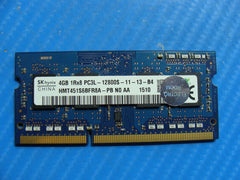 Dell 15 5558 SK Hynix 4GB 1Rx8 PC3L-12800S SO-DIMM Memory RAM HMT451S6BFR8A-PB